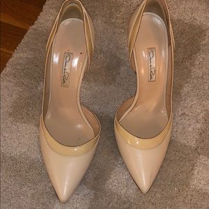 Oscar de la renta leather and Patent leather pumps